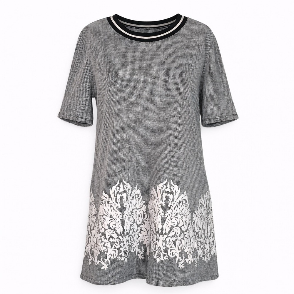 LE LIS WOVEN STRETCH‎ T-SHIRT STYLE DRESS